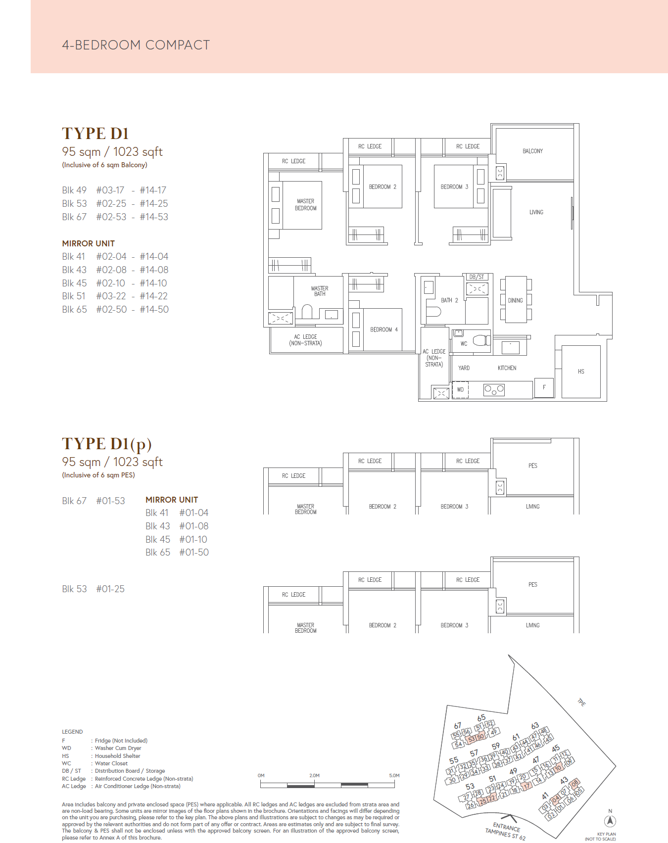 Aurelle of Tampines 1 Bedroom Floor Plan 3